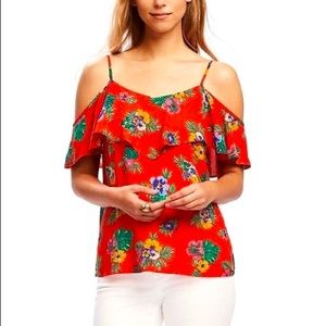 ✨Host Pick✨ Old Navy Off the Shoulder Tropical Top